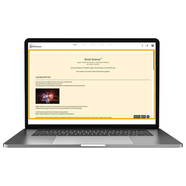 Laptop displaying a webpage with a yellow background and text