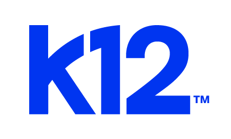 K12 logo in blue on a white background
